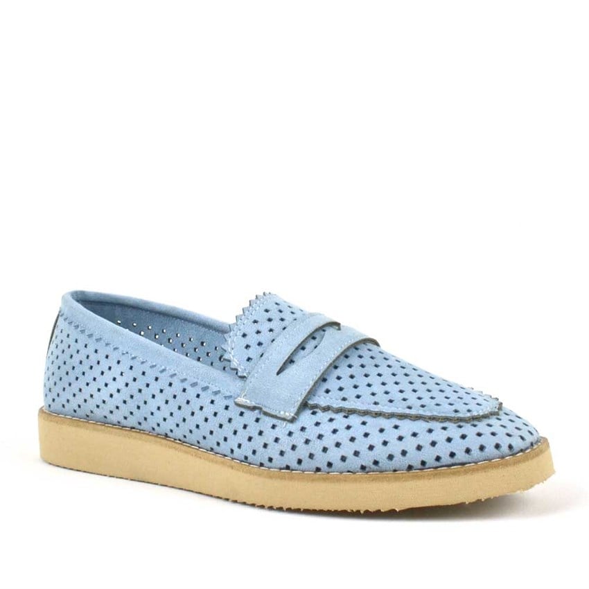 Ultra Light Blue Women's Moccasins Shoes