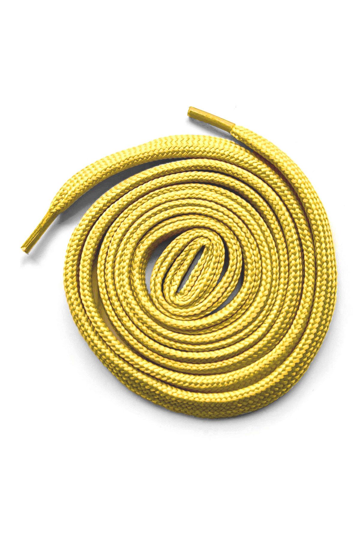 Yellow 1 cm Thickness Unisex 1 Pair Sports Shoes Laces