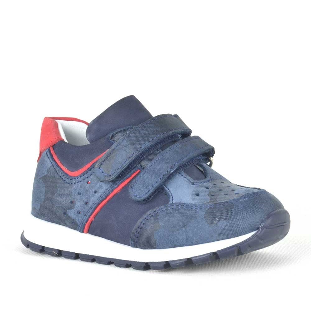 Genuine Leather Baby Boy Navy Anatomic Sports Shoes