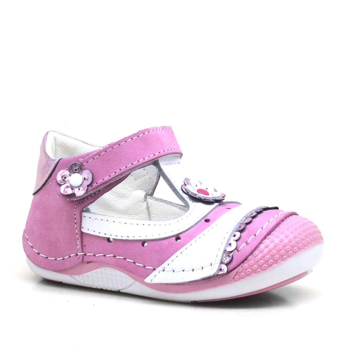 Genuine Leather Pink Squamous Shoes Anatomic Summer Baby Girl