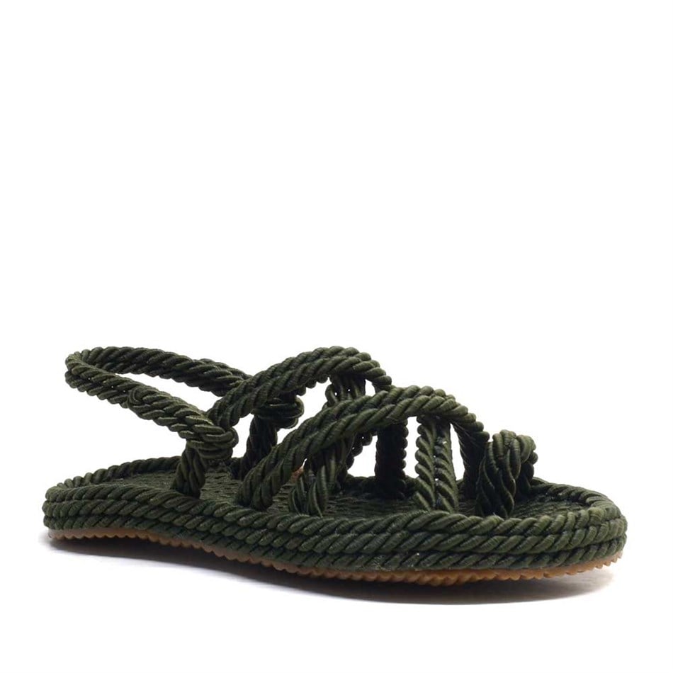 Thong Pino Khaki Casual Rope Rope Womens Sandals's