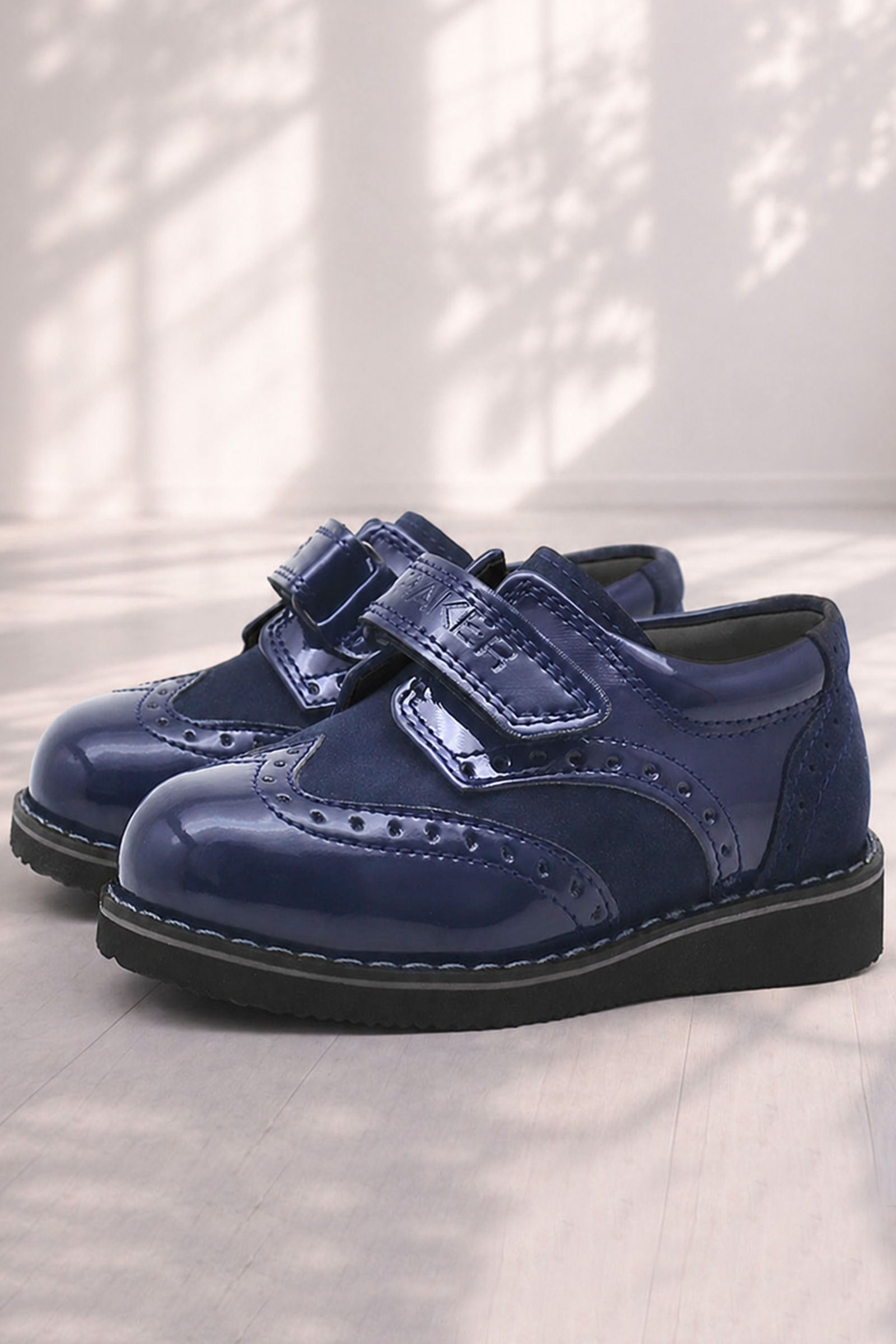 Rakerplus Patent Leather Tufted Hidra Banded Baby Shoes