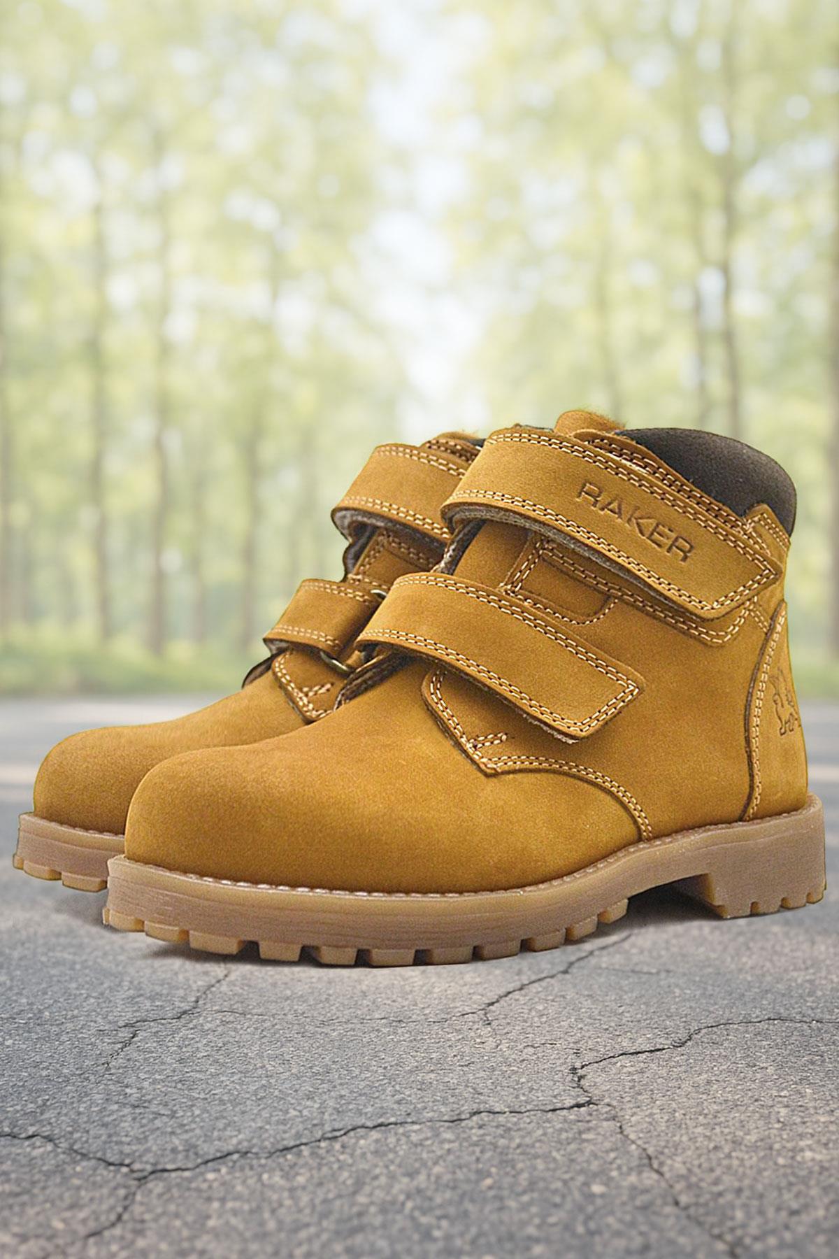 Rakerplus Sentor Genuine Leather Kids Yellow Fury Boots