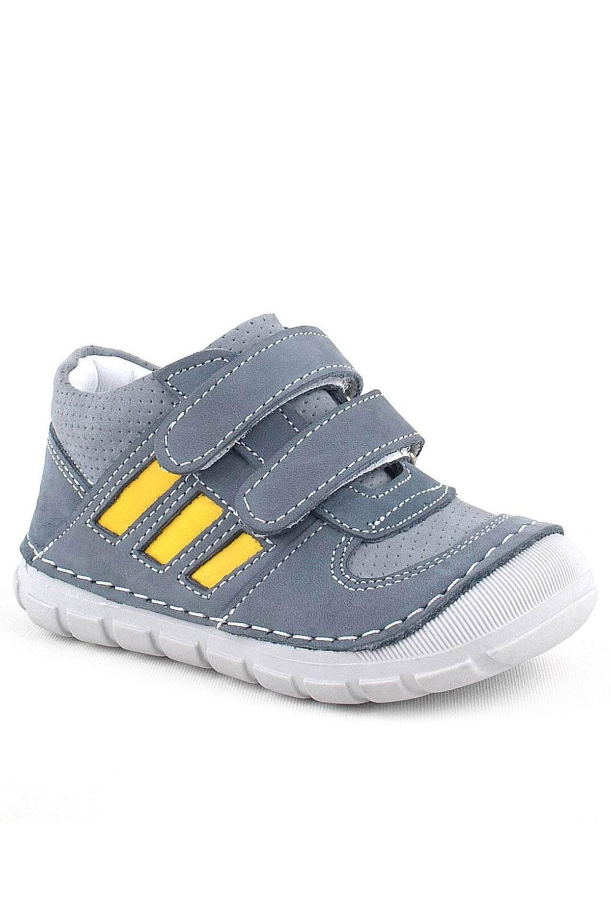 Rakerplus Genuine Leather Grey First Step Unisex Baby Shoes R520-GG.19