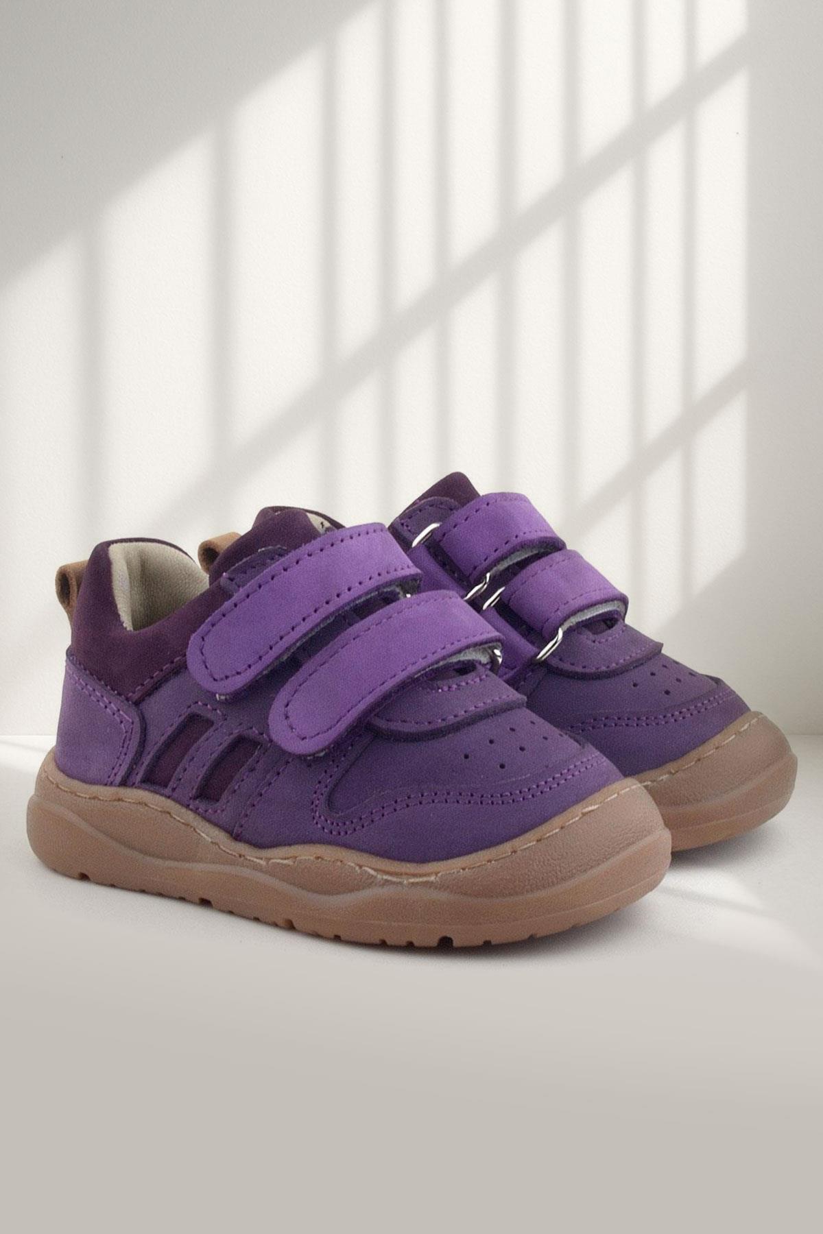 Rakerplus Schaggy Genuine Leather Purple Baby Girl Sports Shoes
