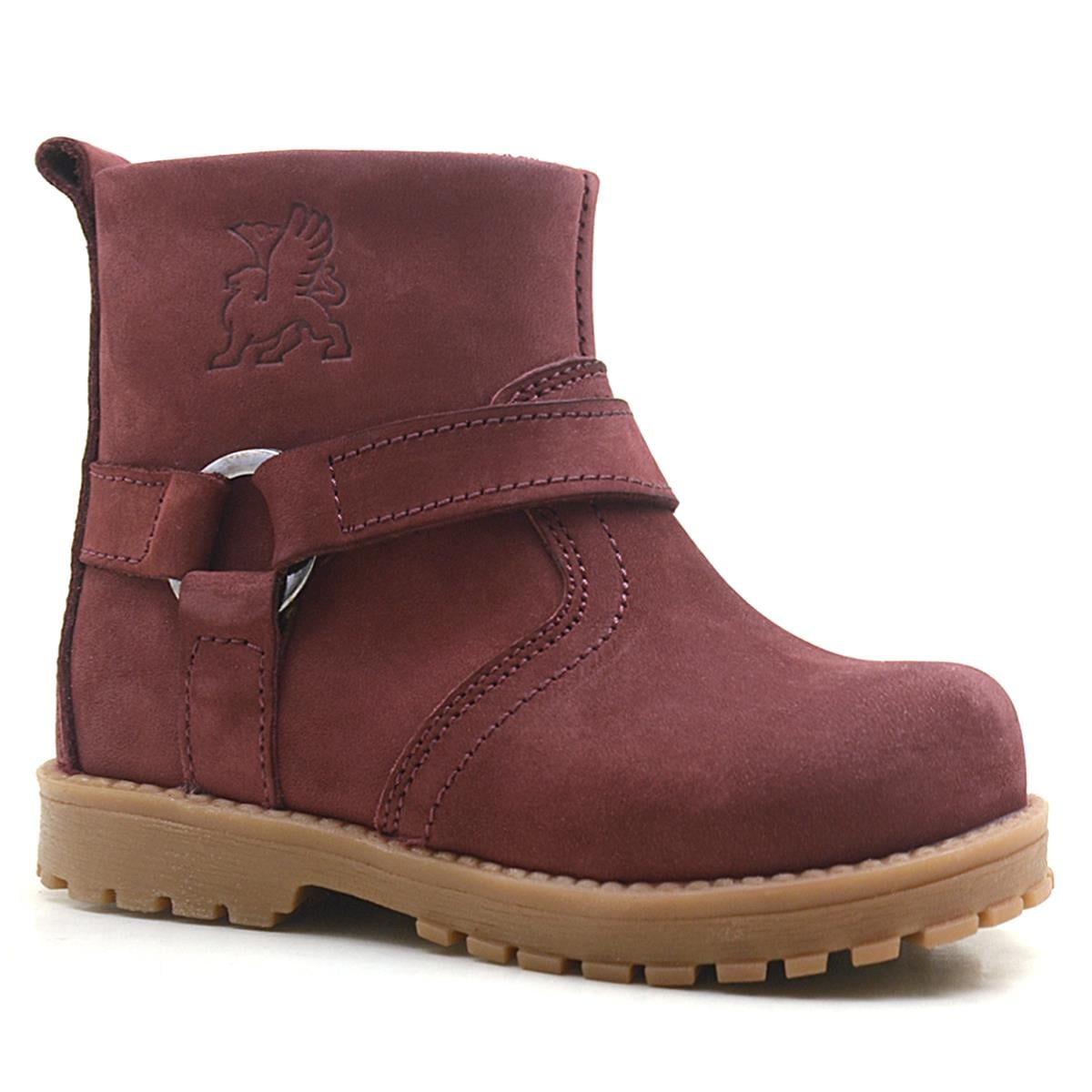 Rakerplus Zip Down Genuine Leather Furry Chiron Unisex Baby Boots