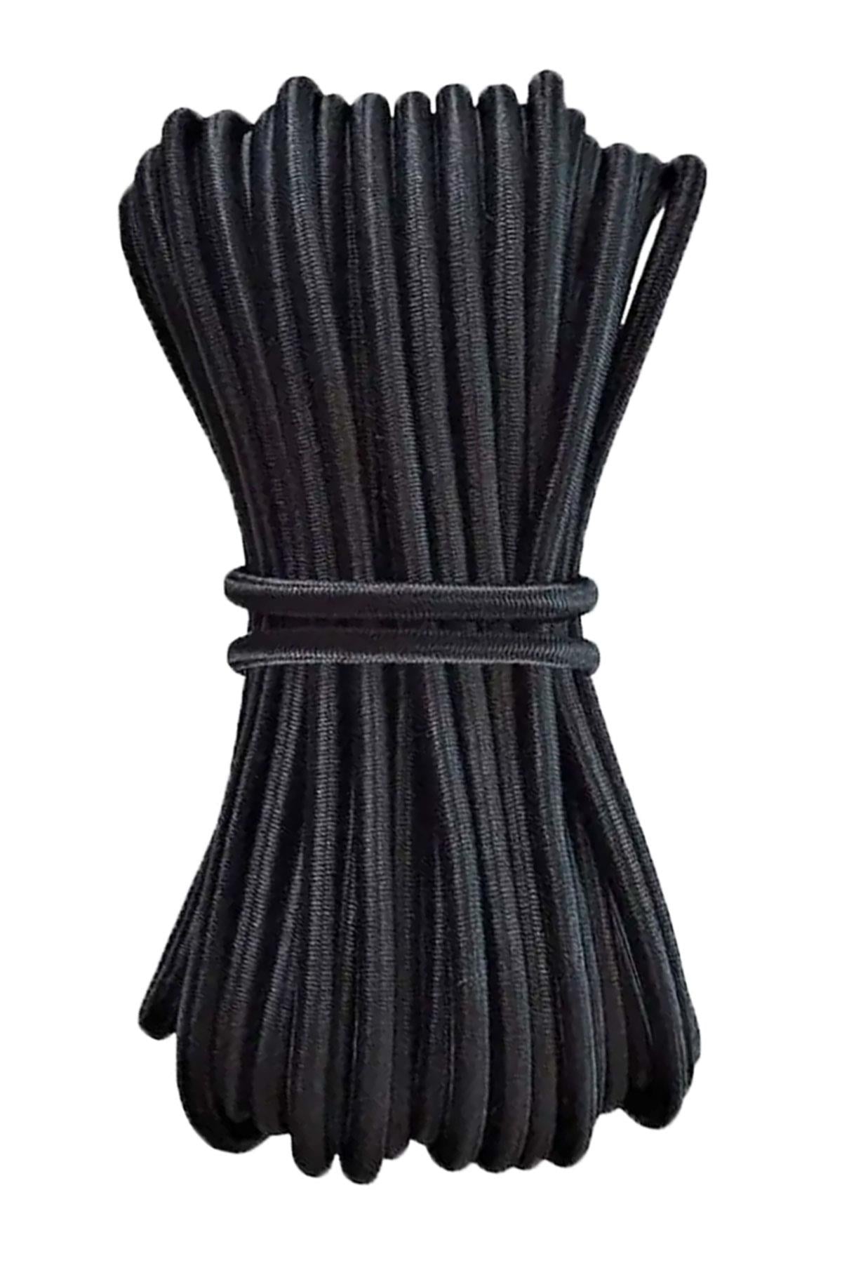 Siyah 5 Metre 2 mm Yuvarlak Lastik B-0110-S
