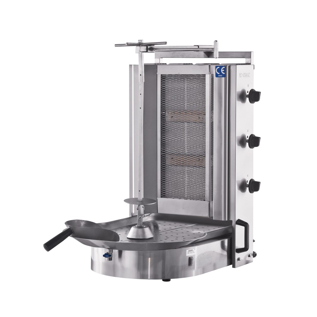 İnoksan 3 Radyanlı Alttan Motorlu Gazlı Döner Ocağı