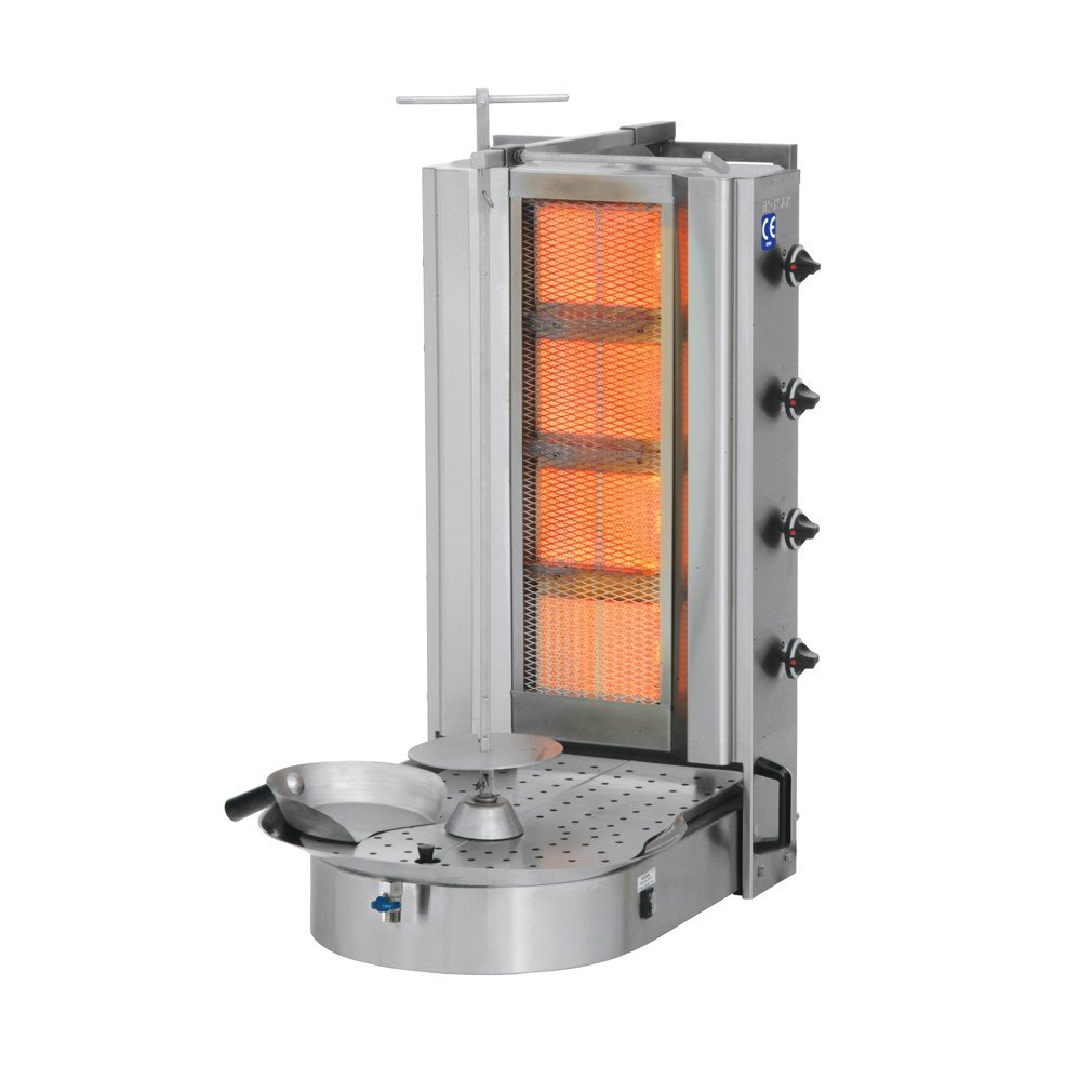 İnoksan 4 Radyanlı Alttan Motorlu Gazlı Döner Ocağı
