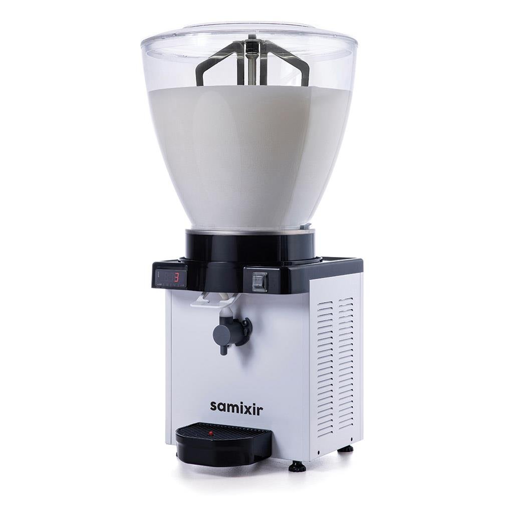 Samixir KAM40 Dijital Panoramik Köpüklü Ayran Dispanseri  40 L Beyaz