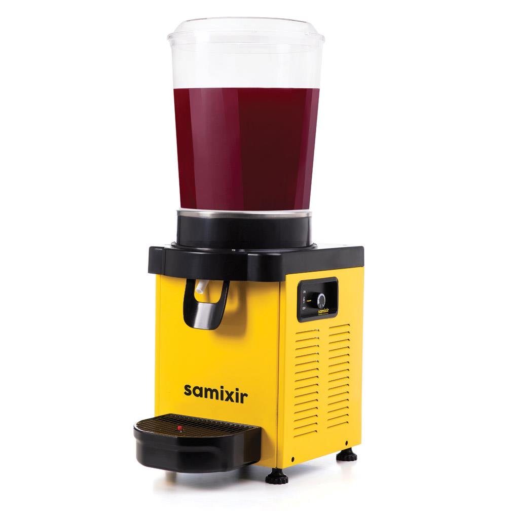 Samixir M10 Panoramik Karıştırıcılı Soğuk İçecek Dispanseri Analog Sarı 10 L