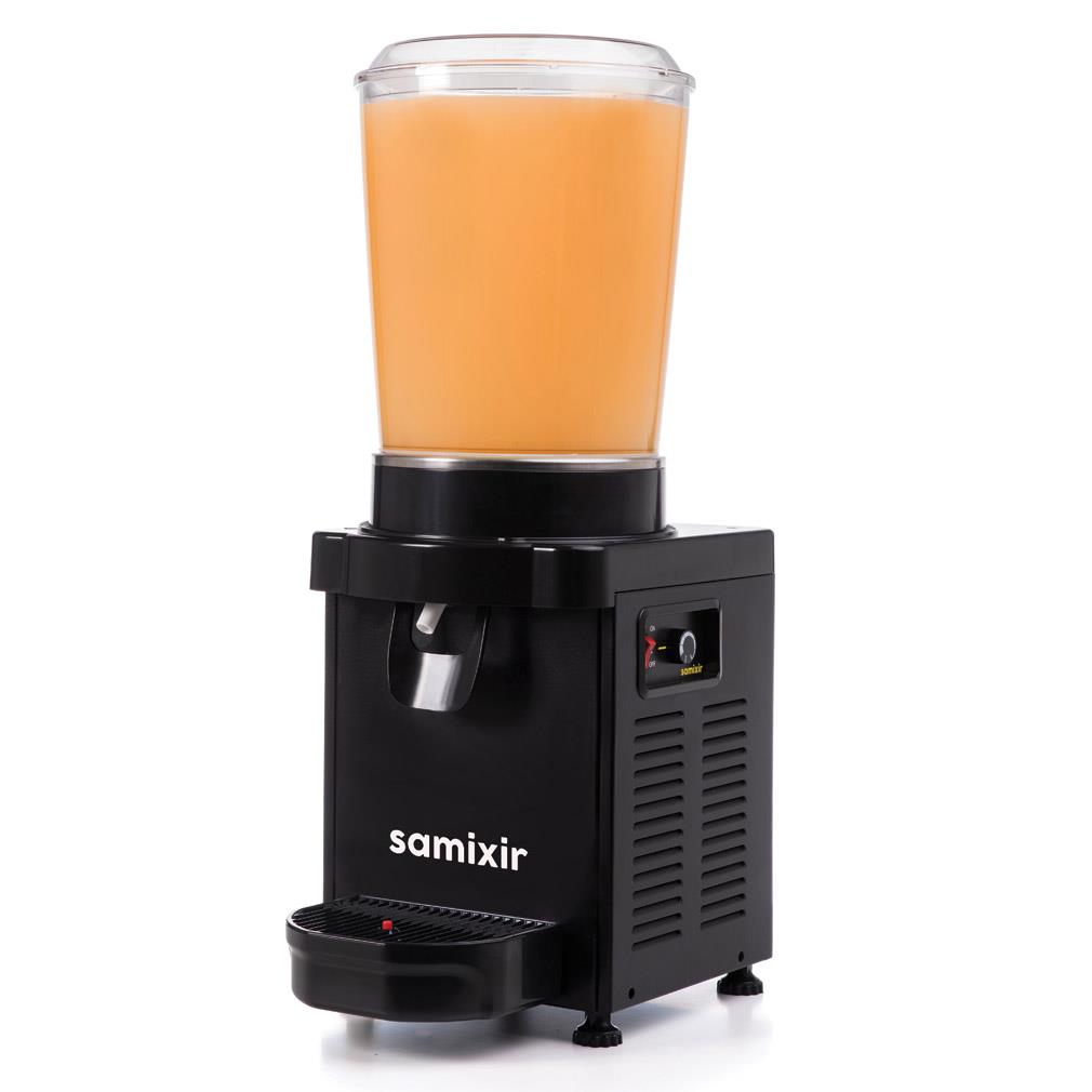 Samixir M10 Panoramik Karıştırıcılı Soğuk İçecek Dispanseri Analog Siyah 10 L