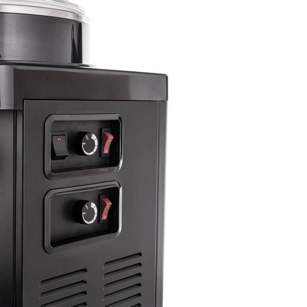 Samixir M20 Panoramik Twin Karıştırıcılı Soğuk İçecek Dispanseri Analog Siyah 10+10 L