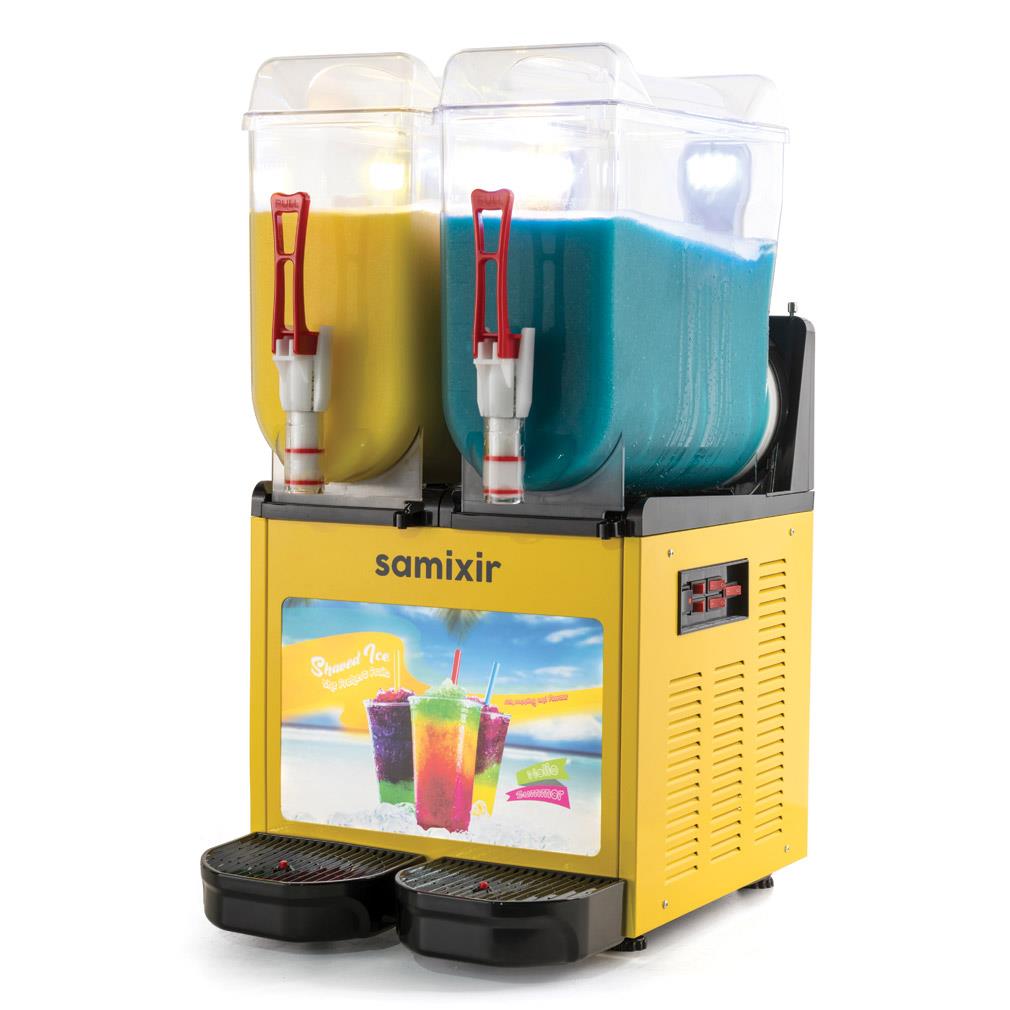 Samixir SLUSH24 TWIN ALLURE Buzlu İçecek Dispanseri 12+12 L  Sarı