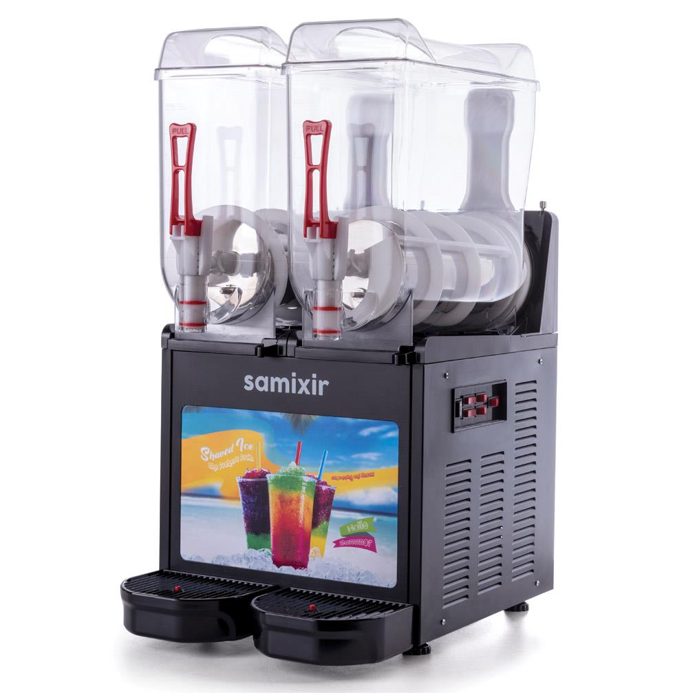 Samixir SLUSH24 TWIN ALLURE Buzlu İçecek Dispanseri 12+12 L  Siyah