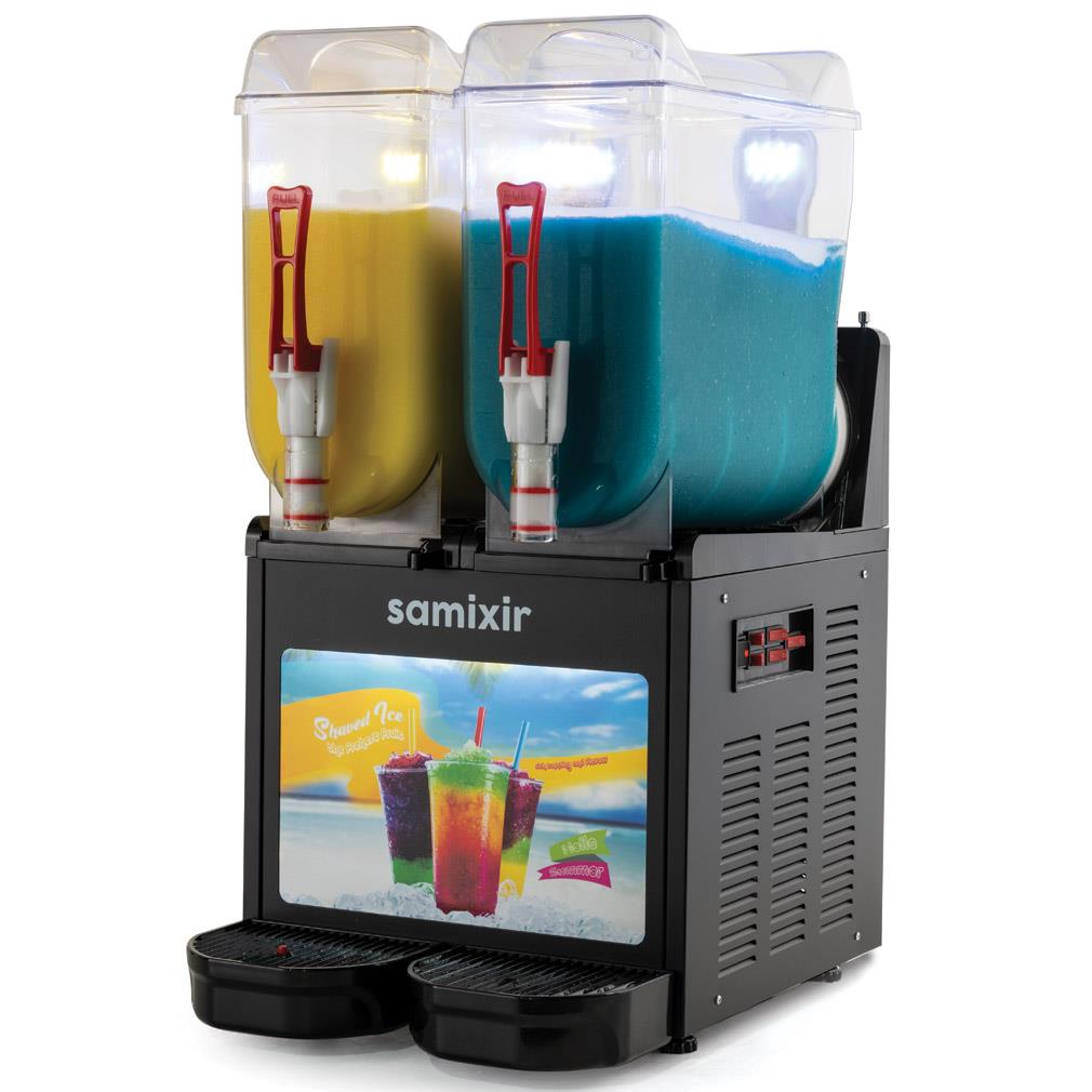 Samixir SLUSH24 TWIN ALLURE Buzlu İçecek Dispanseri 12+12 L  Siyah