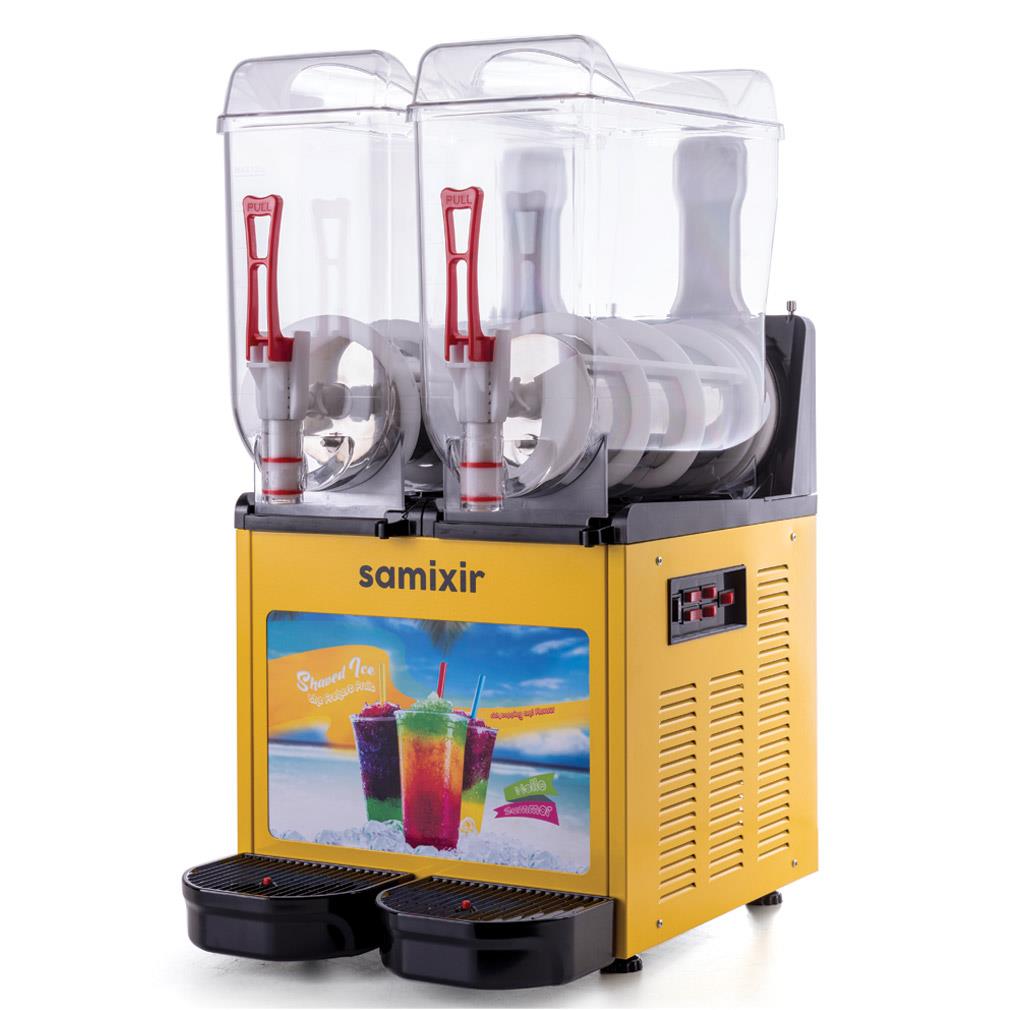 Samixir SLUSH24 TWIN ALLURE Buzlu İçecek Dispanseri 12+12 L  Sarı