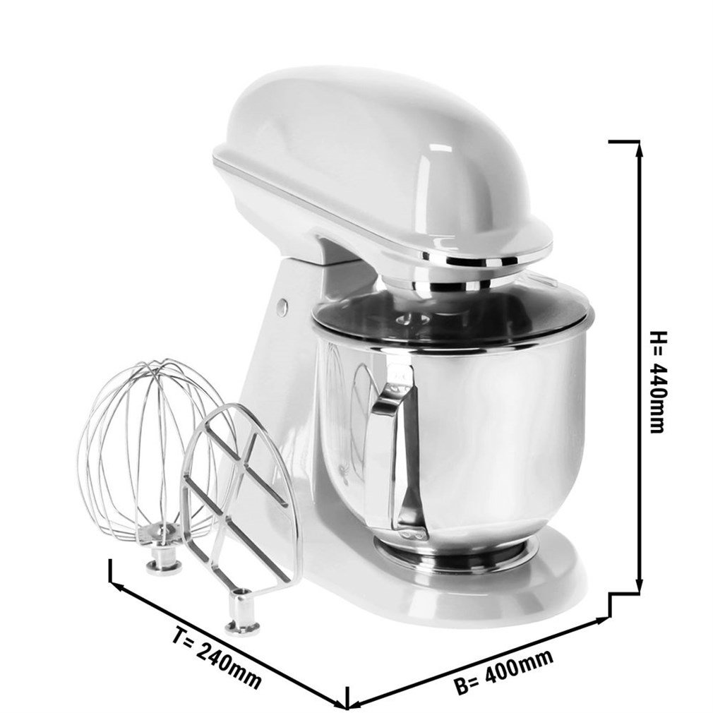 Stand Mikser - Yoğurma Makinesi - 7 Litre - Beyaz