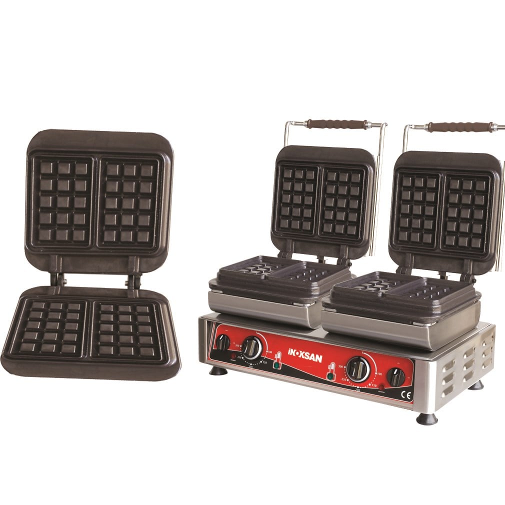 WAFFLE MAKİNESİ ÇİFTLİ BRÜKSEL MODEL