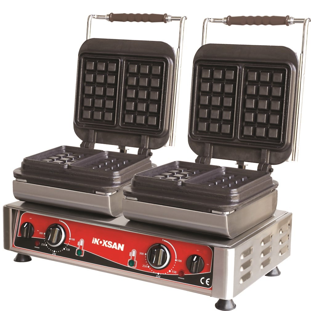 WAFFLE MAKİNESİ ÇİFTLİ BRÜKSEL MODEL