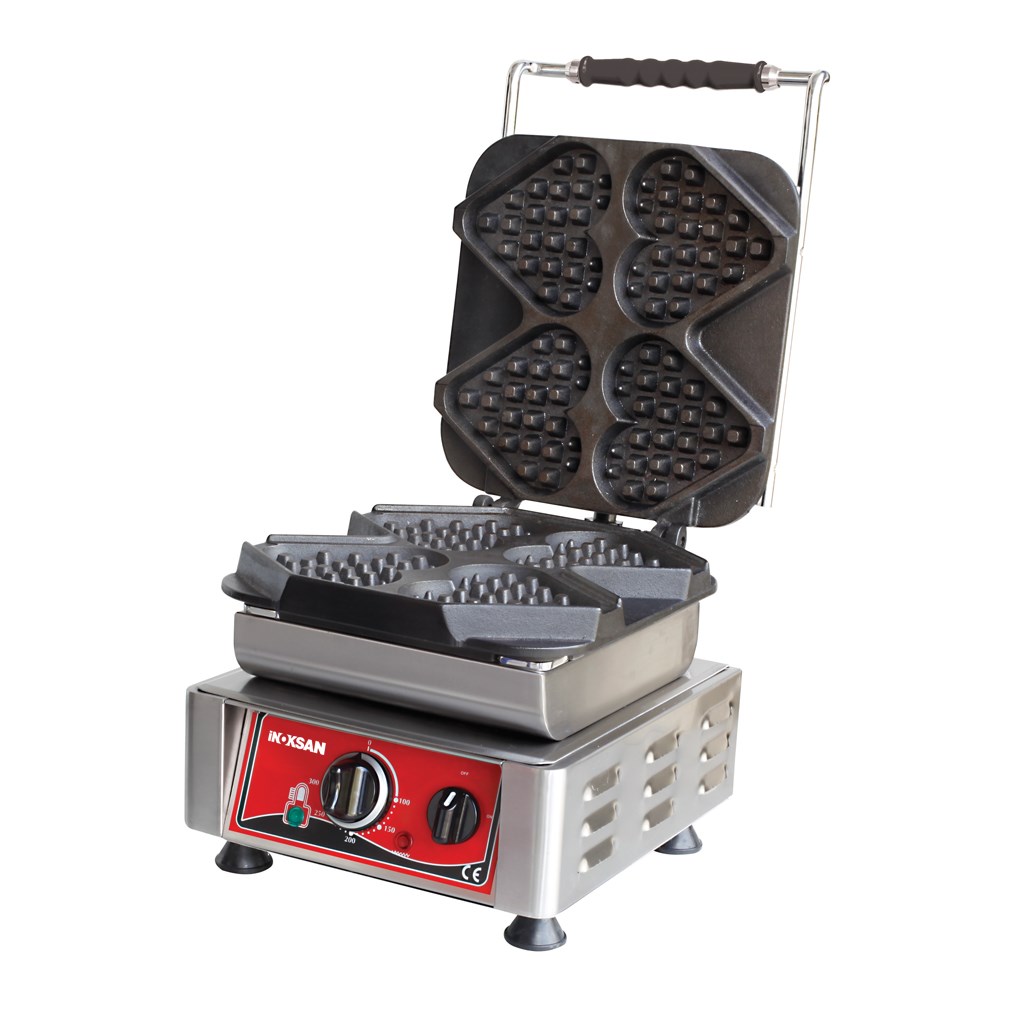 WAFFLE MAKİNESİ KALP MODEL/TEKLİ