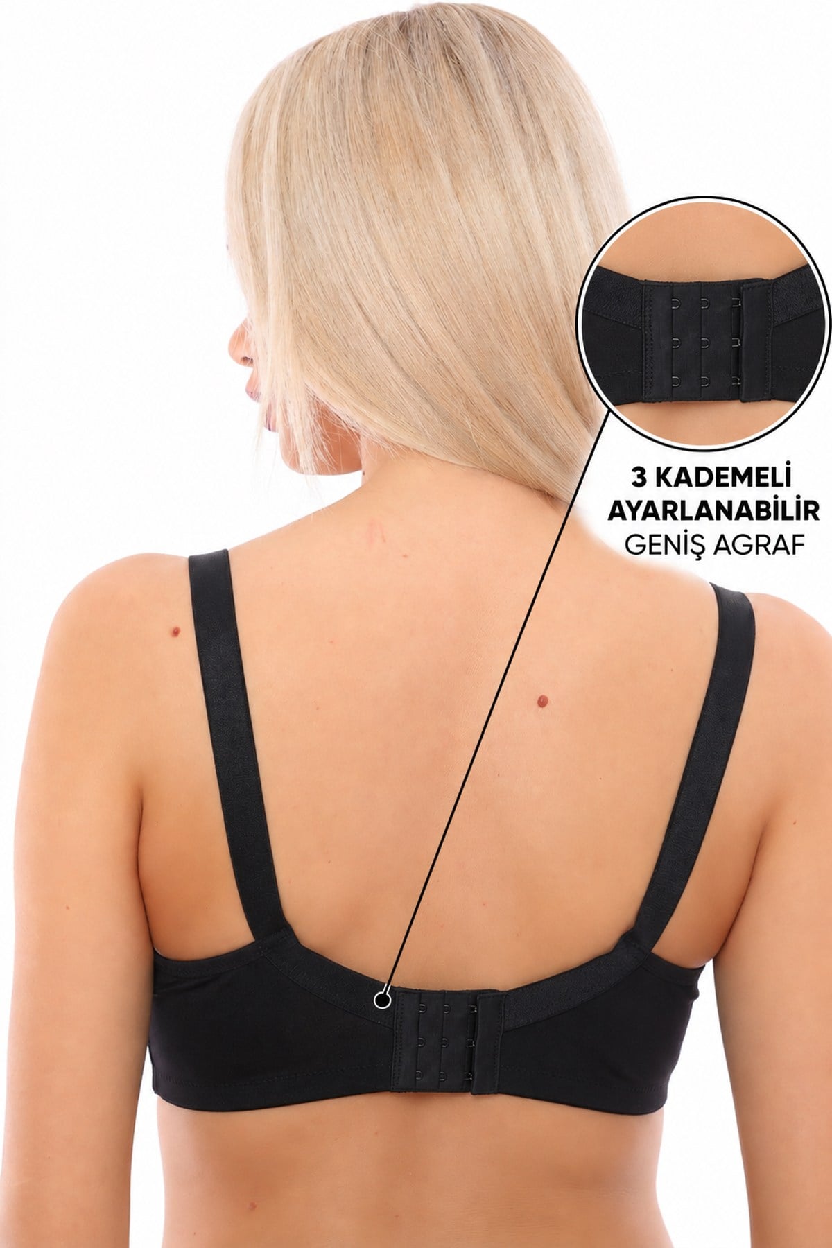 Pamuklu Penye Telsiz Desteksiz Dolgusuz Pedsiz Kapsız Toparlayıcı Minimizer Sütyen SB1007