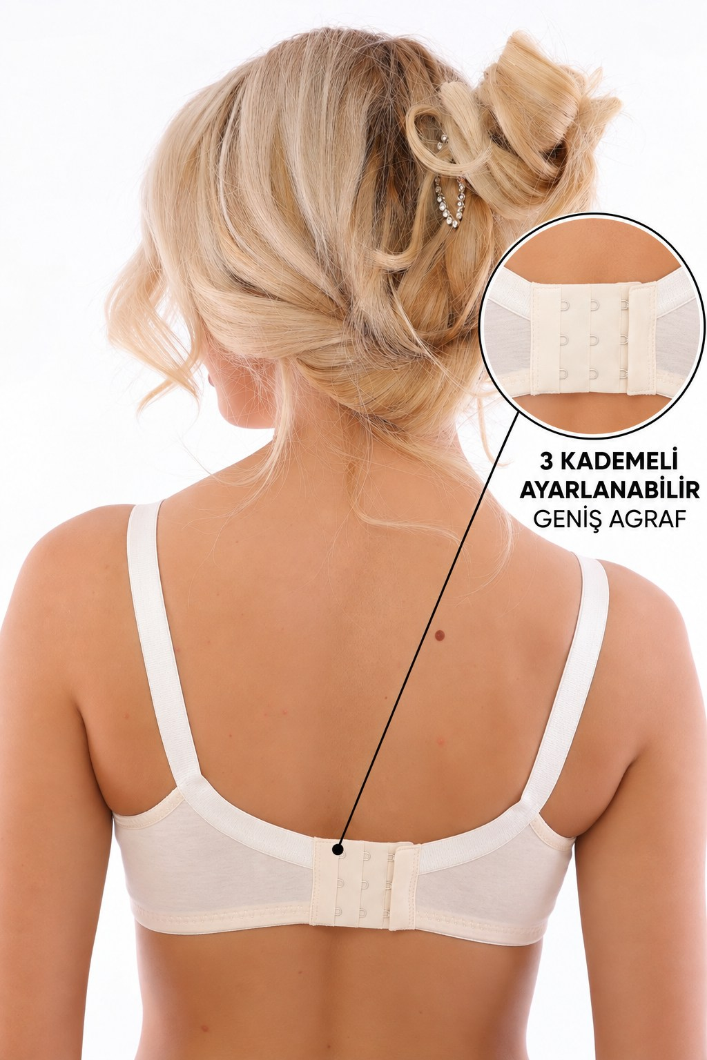 Pamuklu Penye Telsiz Desteksiz Dolgusuz Pedsiz Kapsız Toparlayıcı Minimizer Sütyen SB1007