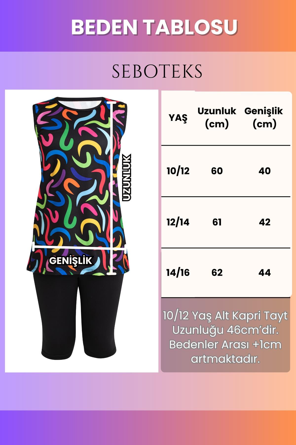 SEBOTEKS Kolsuz Taytlı Kız Çocuk Mayo 3507