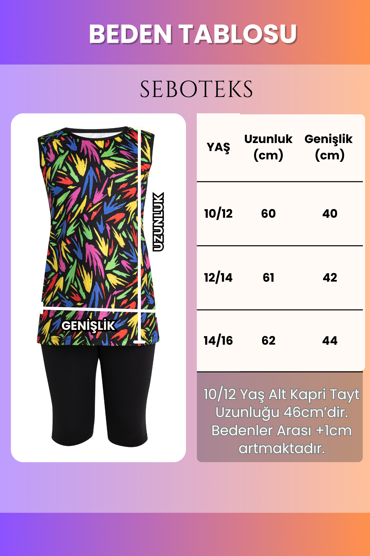 SEBOTEKS Kolsuz Taytlı Kız Çocuk Mayo SB3504
