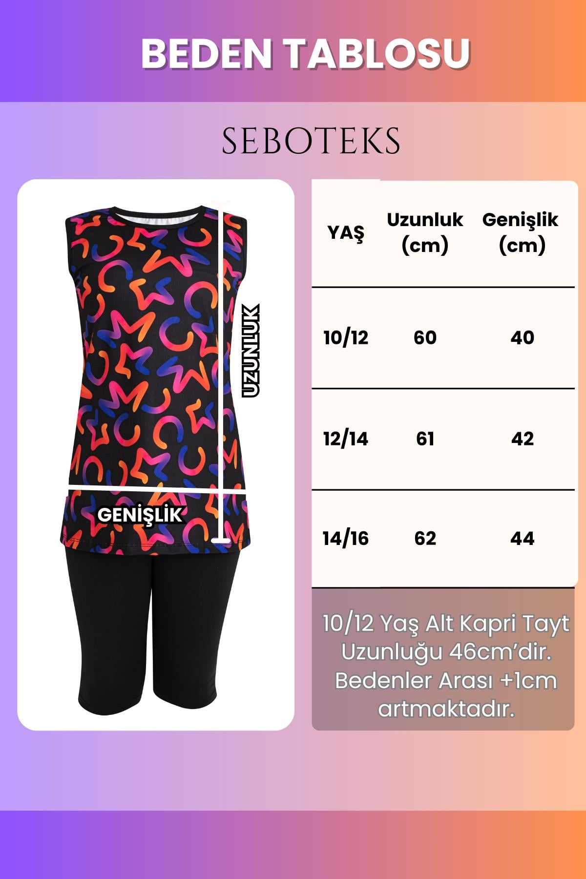 SEBOTEKS Kolsuz Taytlı Kız Çocuk Mayo 3509