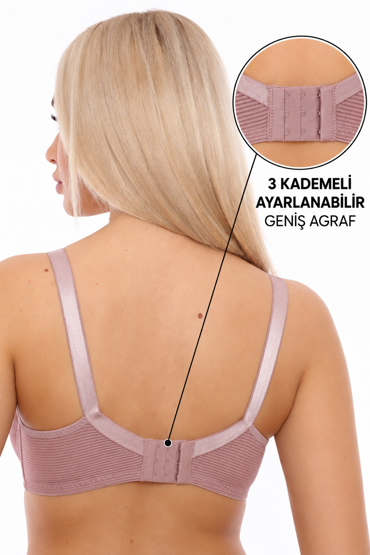Telsiz Balensiz Desteksiz Dolgusuz Pedsiz Kapsız Toparlayıcı Minimizer Sütyen SB1005