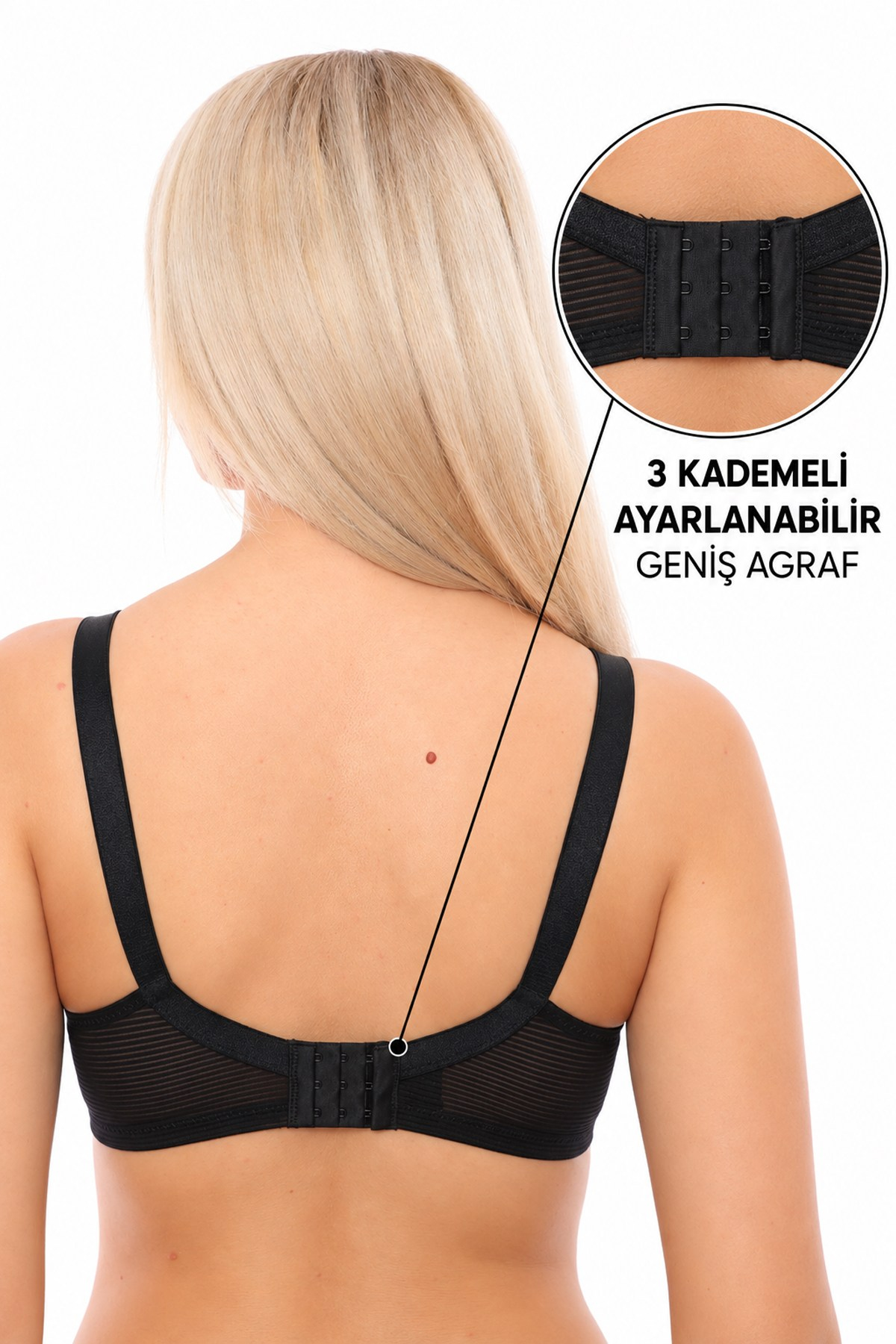 Telsiz Balensiz Desteksiz Dolgusuz Pedsiz Kapsız Toparlayıcı Minimizer Sütyen SB1005