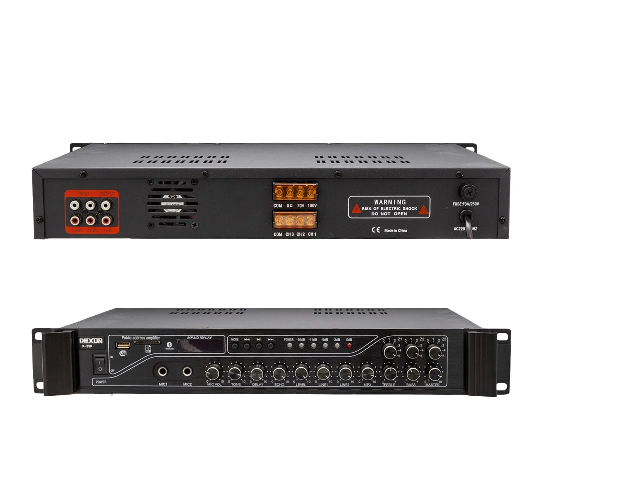  Dexun D-230 3 Zone 2 Mikrofon Girişli 250 watt USB/SD/BT TRAFOLU AMFİ