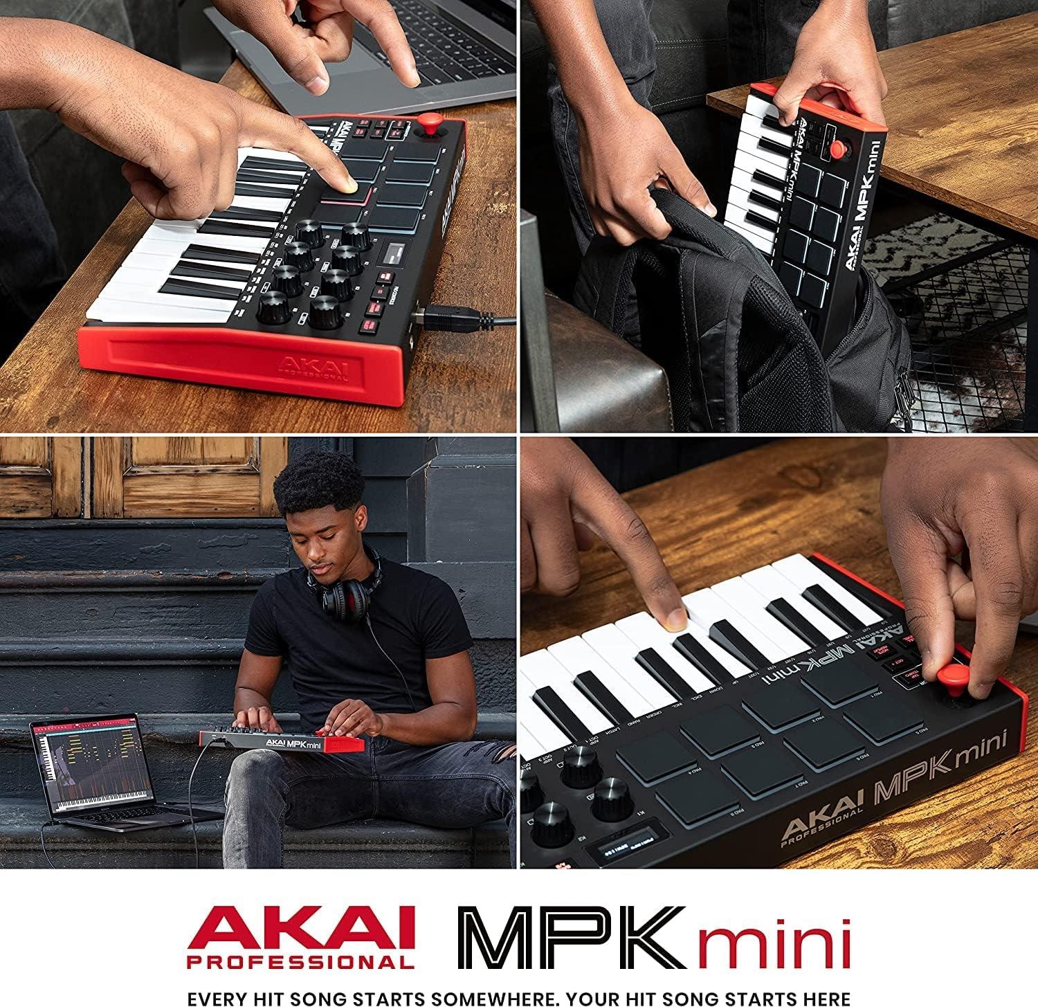 AKAİ MPK MİNİ3 25 Tuşlu Siyah Profesyonel Midi Klavye