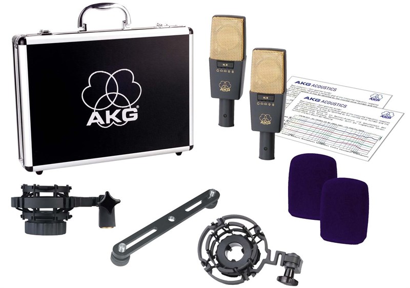 Akg C414 XLII MATCH PAIR İkili Studyo Kayıt Mikrofon Seti
