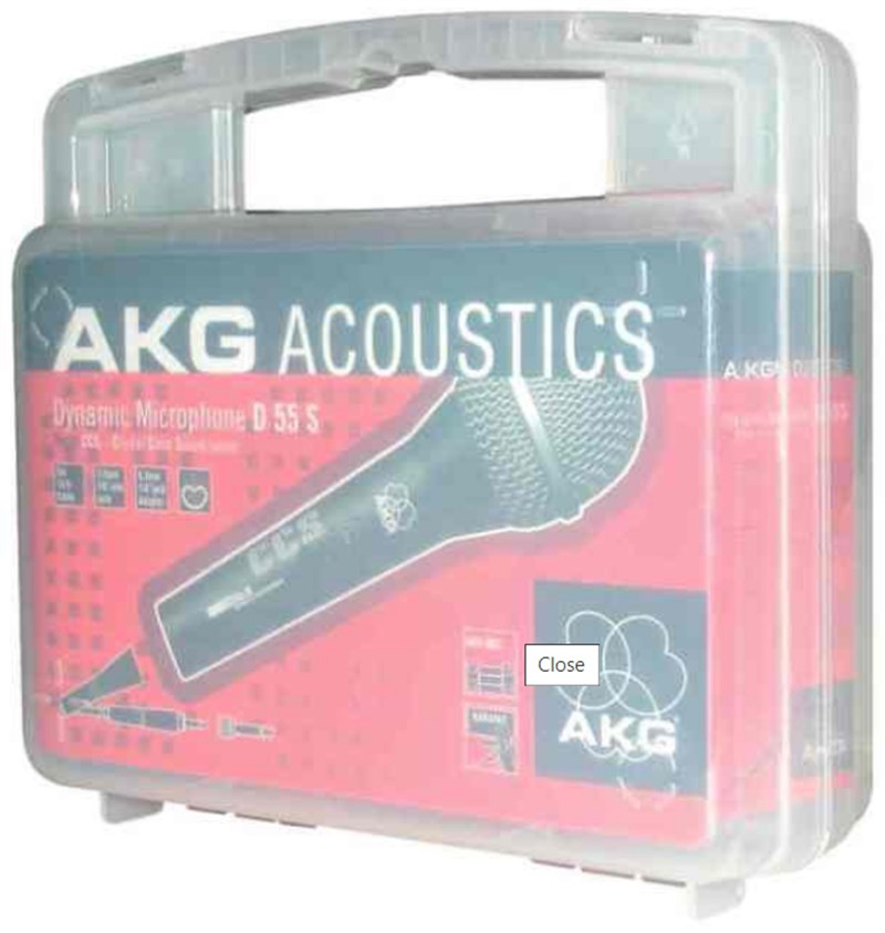 Akg D 55 S Dinamik Vokal ve Hİ-Fi Mikrofonu Metal Gövde
