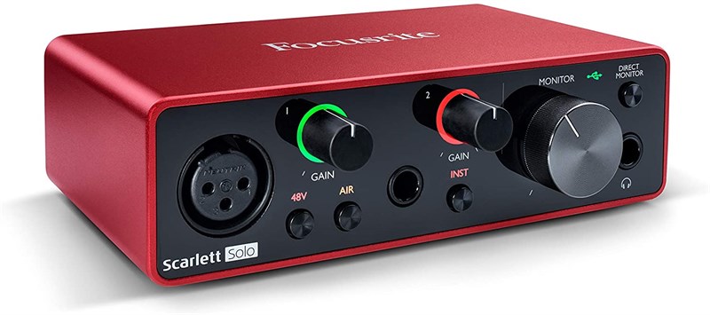 Akg P220 + Focusrite Scarlet Solo + Akg K52 + Provoice Stand ,Kablo ve Yalıtım Paneli Kayıt Seti