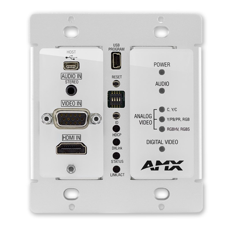 AMX DX-TX-DWP Multi-Format Decor Style Wallplate Transmitters 