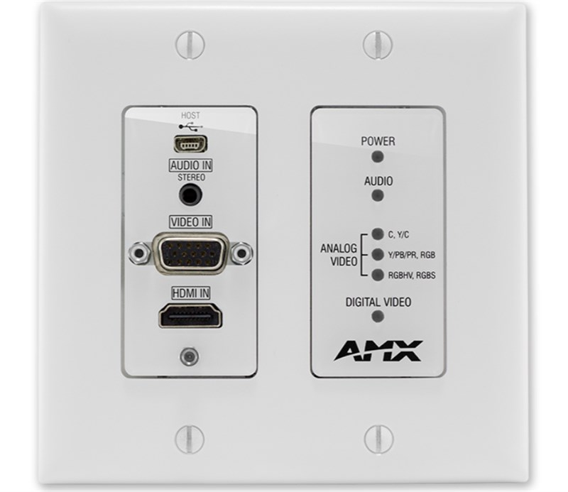 AMX DX-TX-DWP Multi-Format Decor Style Wallplate Transmitters 