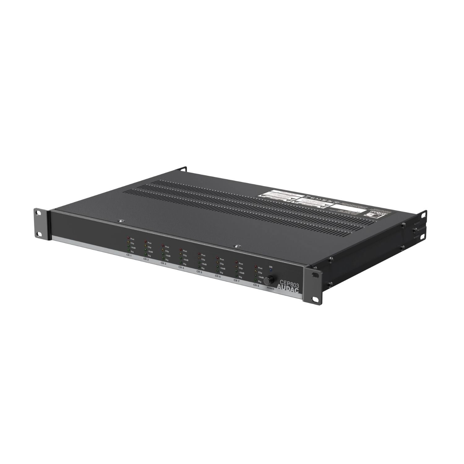 AUDAC CEP803 8 Kanallı 8 x 30 Watt Class-D Güç Amplifikatörü