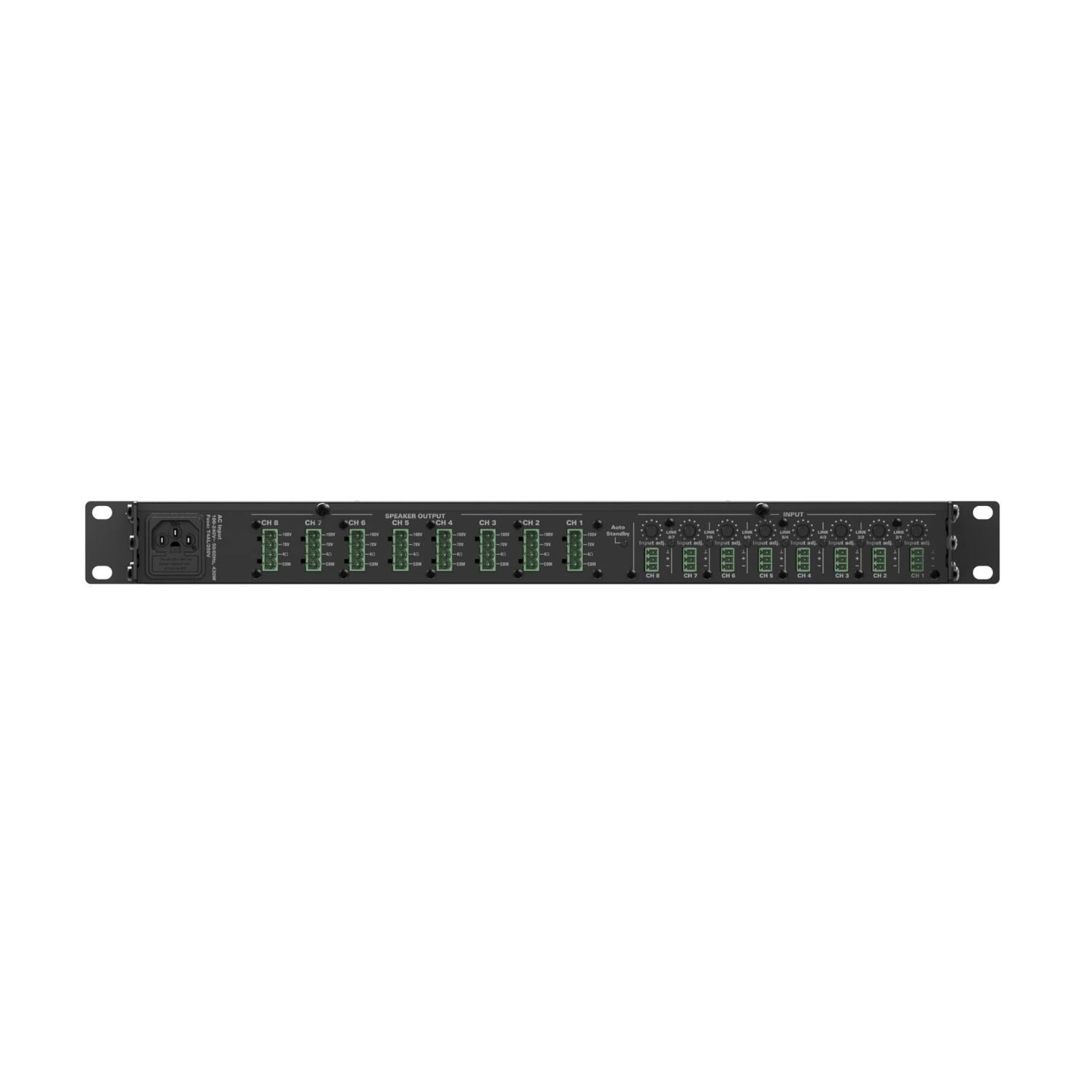 AUDAC CEP803 8 Kanallı 8 x 30 Watt Class-D Güç Amplifikatörü