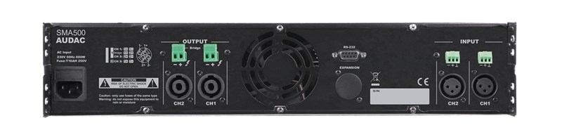 Audac SMA500 Dijital Güç Amplifikatörü 2x500W/4 ohm