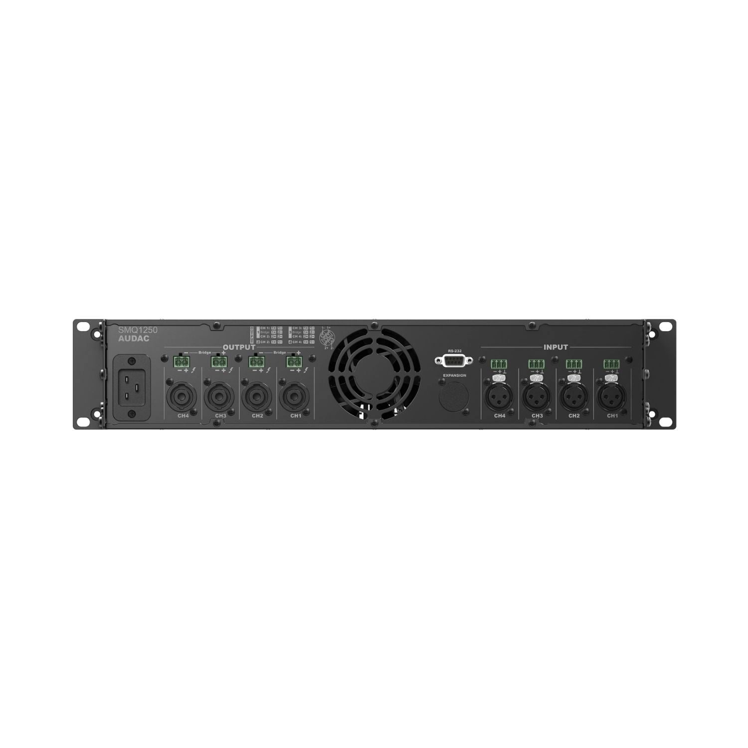 AUDAC SMQ1250 Dijital DSP'li 4 Kanal Power Amfi