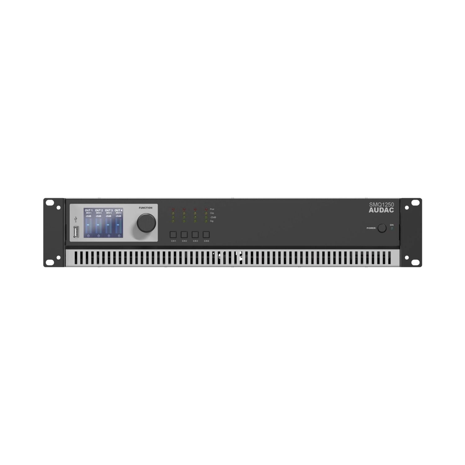 AUDAC SMQ1250 Dijital DSP'li 4 Kanal Power Amfi