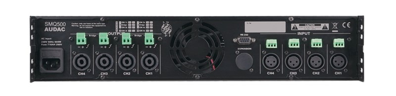 Audac SMQ500 Dijital Güç Amplifikatörü 4x500W 4 ohm