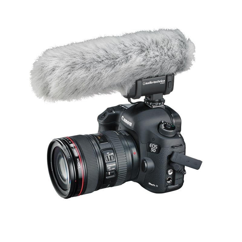 Audio Technica AT8024 Stereo/Mono Camera Mount Condenser Microphone