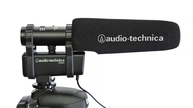 Audio Technica AT8024 Stereo/Mono Camera Mount Condenser Microphone