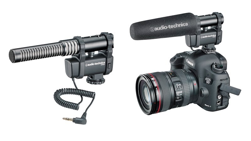 Audio Technica AT8024 Stereo/Mono Camera Mount Condenser Microphone