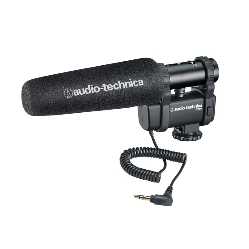 Audio Technica AT8024 Stereo/Mono Camera Mount Condenser Microphone