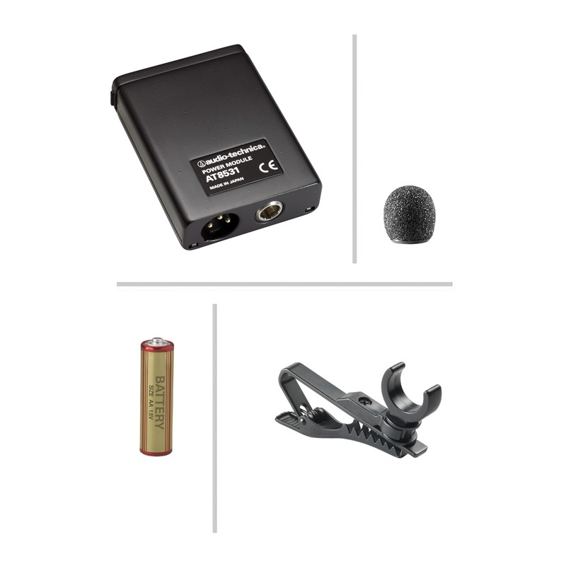 Audio Technica AT803 Miniature omnidirectional condenser microphone with power module